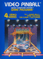Atari 2600 Video Pinball Box